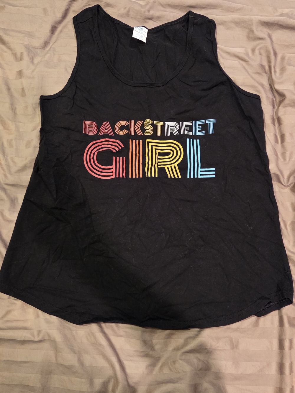 XL Retro Backstreet Girl Black Womens Tank Top
